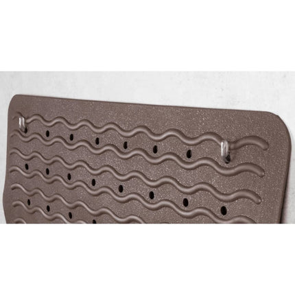 RIDDER Tappetino da Bagno Antiscivolo Playa 80x38 cm Nero 68310