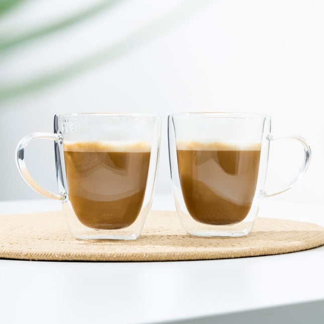 Set Bicchieri per Cappuccino 2 pz 270 ml Trasparente