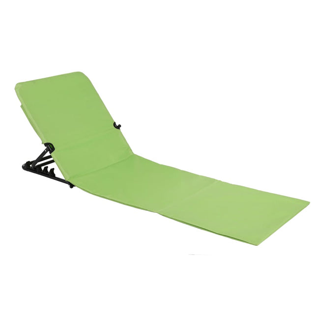HI Sedia a Stuoia da Spiaggia Pieghevole PVC Verde