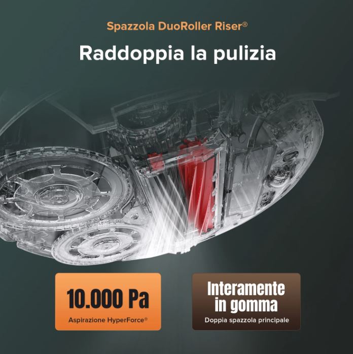 Roborock Qrevo Master, aspirapolvere robot 10000pa con spazzole laterali/doppio Rotary Mop, assistente vocale intelligente, stazione multifunzione 3.0, bianco