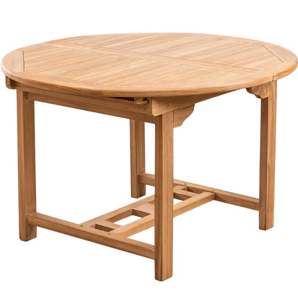 GARDEN Tavolo Estensibile Rotondo Ovale 120/170 CM da Giardino Esterno Allungabile 4/6 PERSONE