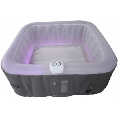 SPA Piscina idromassaggio Spa gonflabile in PVC - 6 posti - 185x185x65cm con LED