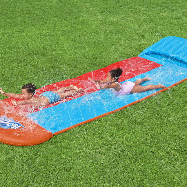 Bestway H2OGO Doppio Scivolo d'Acqua Tsunami Splash Ramp