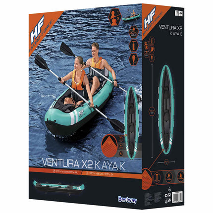 Bestway Kayak Gonfiabile Hydro-Force Ventura X2 330x86 cm