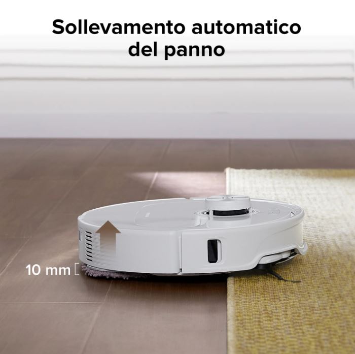 Roborock Qrevo Master, aspirapolvere robot 10000pa con spazzole laterali/doppio Rotary Mop, assistente vocale intelligente, stazione multifunzione 3.0, bianco