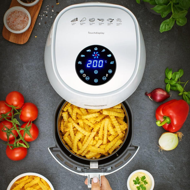 Friggitrice ad aria 9in1 bianca 3,6L 1500W + ricettario