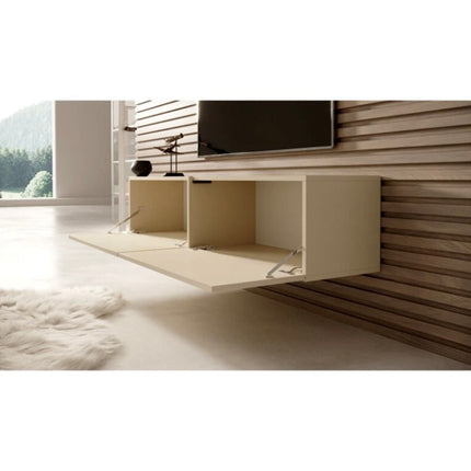 MOBILE PORTA TV BEIGE PER ARREDO SALOTTO SOGGIORNO 140x31,6x30