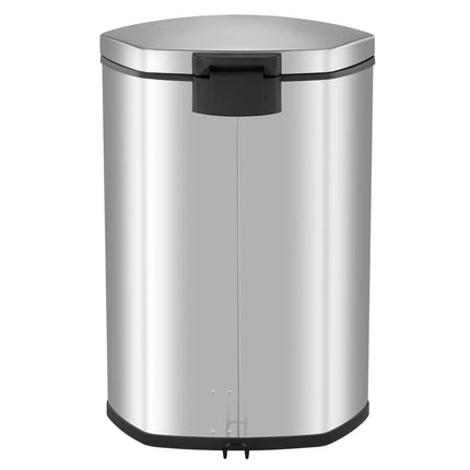 Pattumiera a Pedale Shell 50 L  Argento Opaco