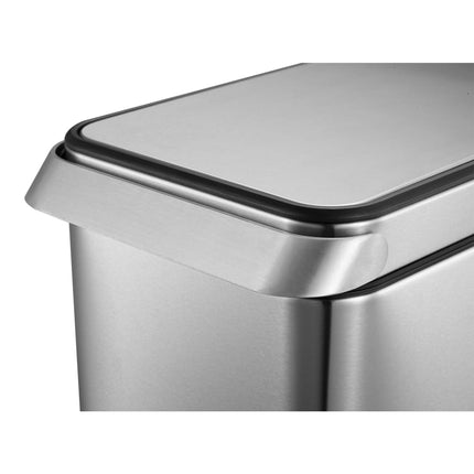 Pattumiera Touch Bar 30 L Argento Opaco
