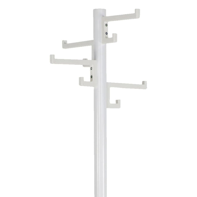 V-Part Appendiabiti a Piantana con 8 Ganci Porcelain Bianco 178 cm