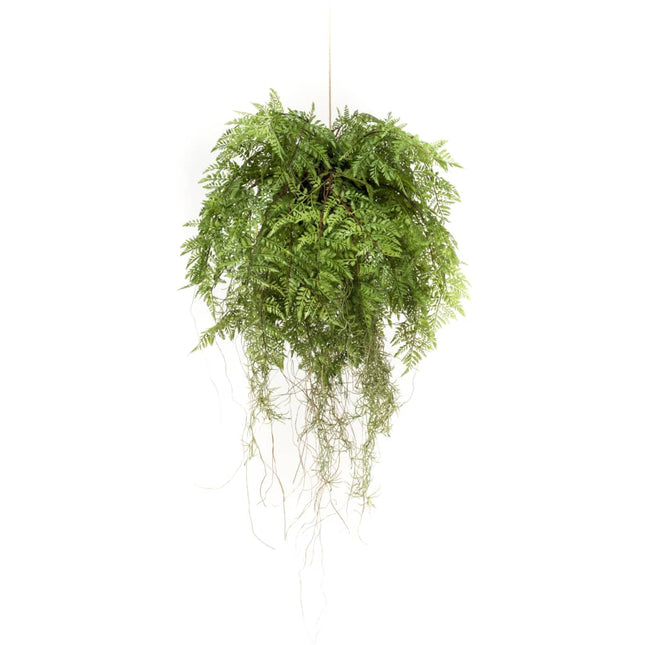 Felce Artificiale Appesa con Radici 55 cm