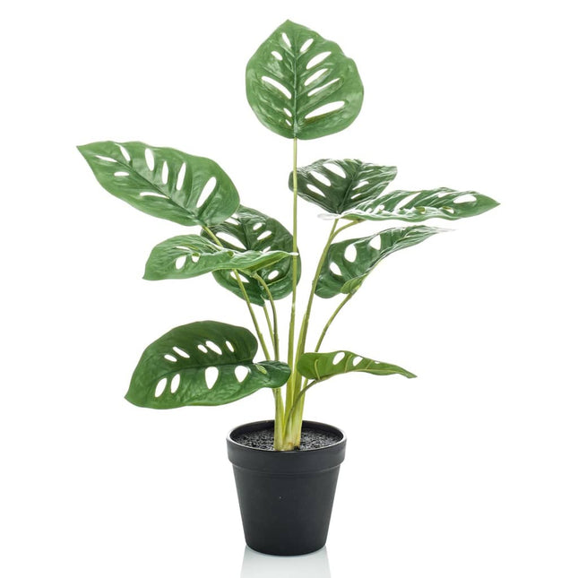Cespuglio Artificiale di Monstera Adansonii 43 cm in Vaso