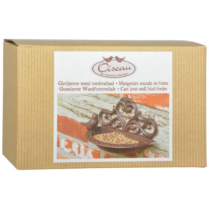 Mangiatoia per Uccelli in Ghisa Marrone BR26