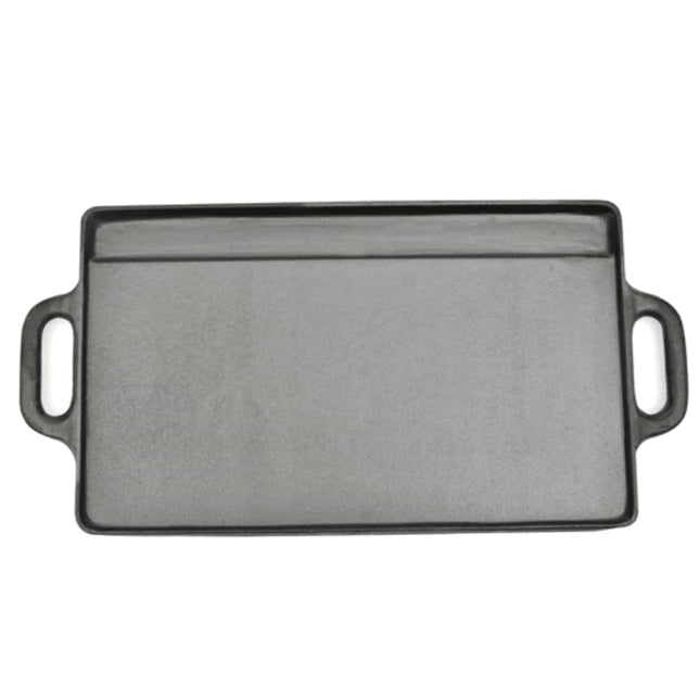 Set Padella e Griglia in Ghisa Reversibile 2 pz 38x23 cm