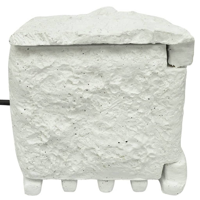 Presa Elettrica da Esterno 4 Spine Impermeabile Resina Bianca