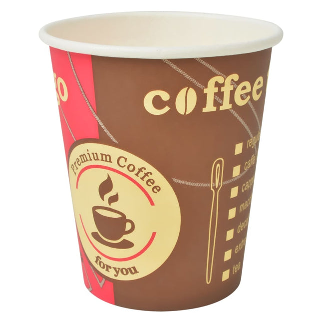Bicchieri da CaffÃƒÂ¨ Monouso in Carta 1000 pz 240 ml (8 oz)