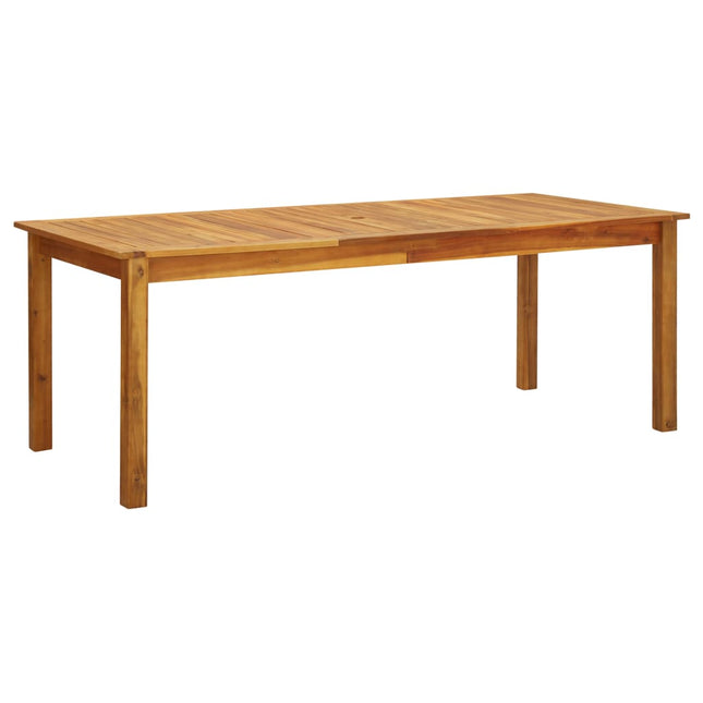 Tavolo da Giardino 200x90x74 cm in Legno Massello di Acacia