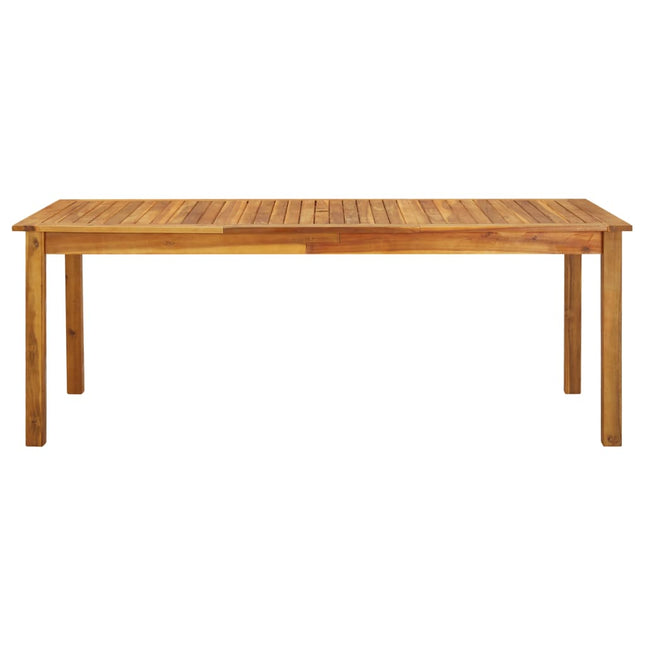 Tavolo da Giardino 200x90x74 cm in Legno Massello di Acacia
