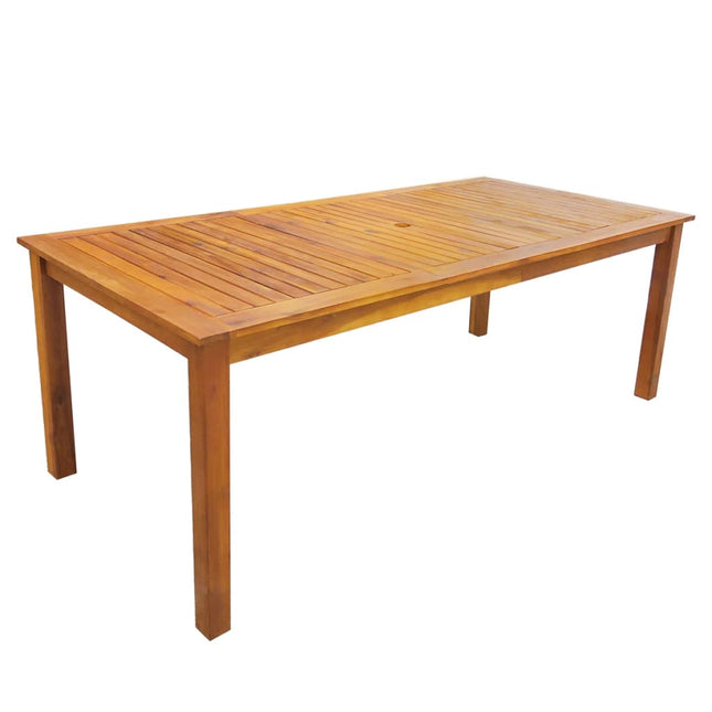 Set da Pranzo da Giardino 9 pz in Legno Massello di Acacia