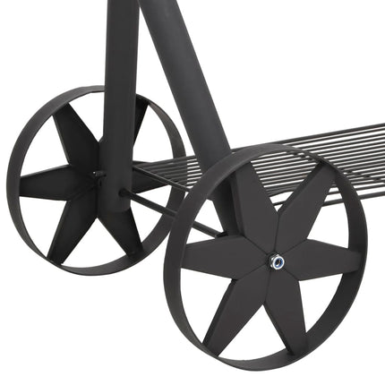 Barbecue a Carbonella con Ripiano Inferiore Nero XXL