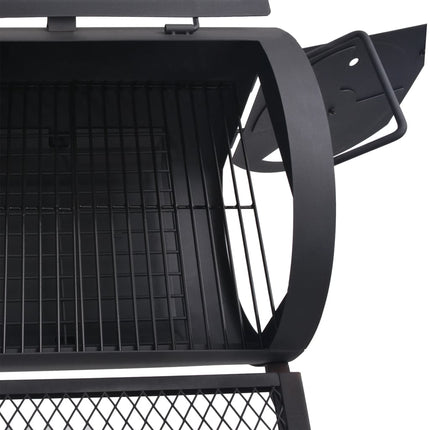 Barbecue a Carbonella con Ripiano Inferiore Nero XXL