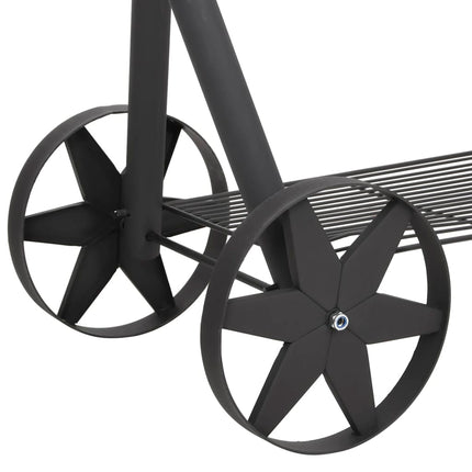 Barbecue a Carbonella con Ripiano Inferiore Nero XXXL