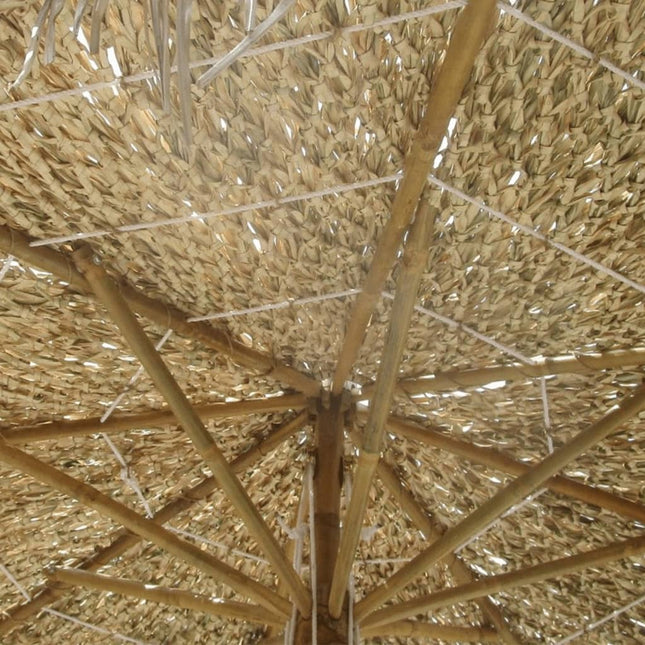 Parasole in BambÃ¹ con Copertura con Foglie di Banana 210 cm