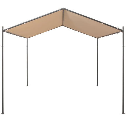 Gazebo Padiglione Tenda Tettoia 3x3 m Acciaio Beige