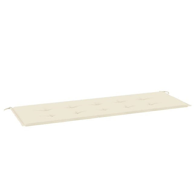 Cuscino per Panca Crema 150x50x3 cm in Tessuto Oxford