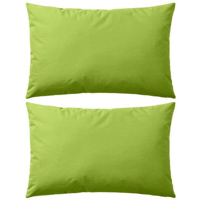 Cuscini da Esterno 2 pz 60x40 cm Verde Mela