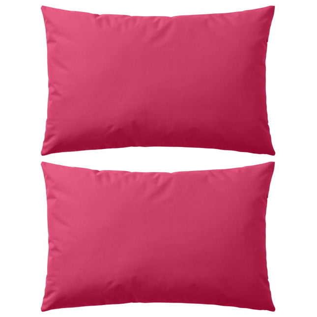 Cuscini da Esterno 2 pz 60x40 cm Rosa