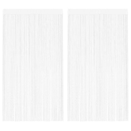 2 Pz Tende a Fili 100x250 cm Bianche