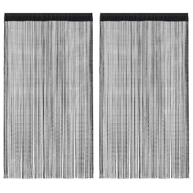 2 Pz Tende a Fili 100x250 cm Nere