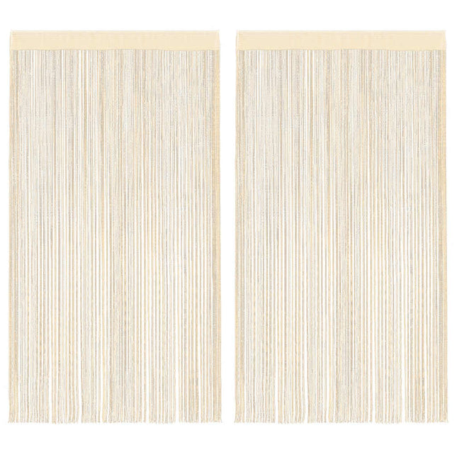 2 Pz Tende a Fili 140x250 cm Crema