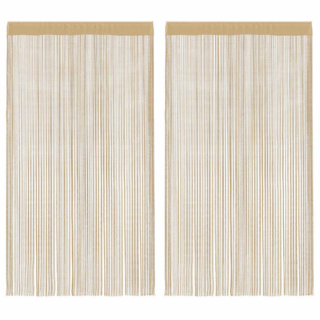 2 Pz Tende a Fili 100x250 cm Beige