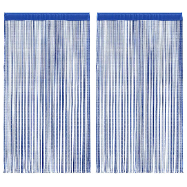 Tende a Filo 2 pz 100x250 cm Blu