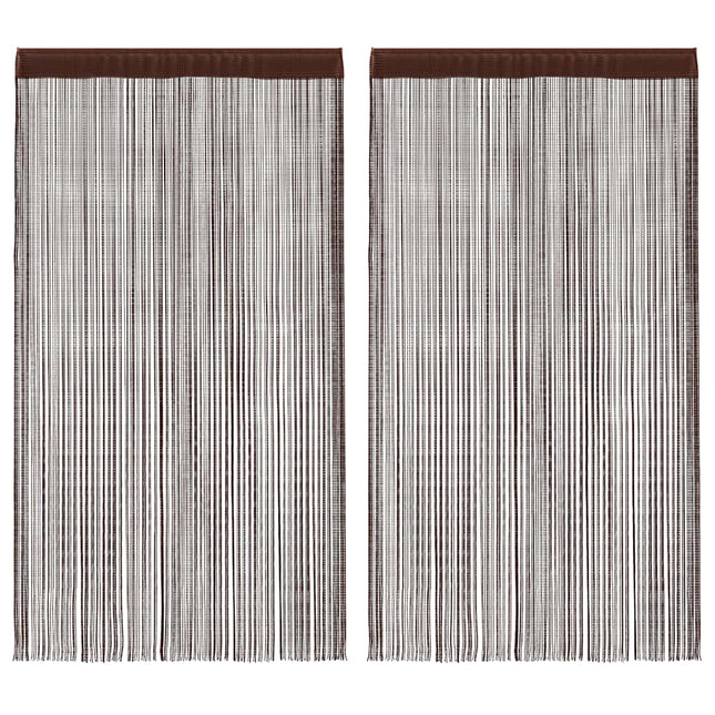 2 Pz Tende a Fili 100x250 cm Marroni