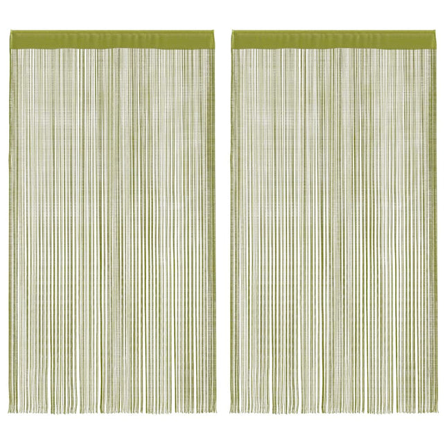2 Pz Tende a Fili 100x250 cm Verdi