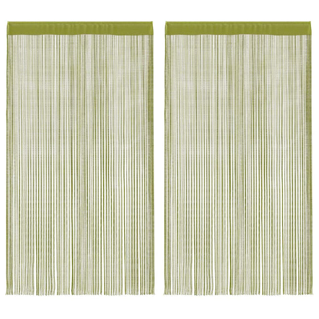 2 Pz Tende a Fili 140x250 cm Verdi