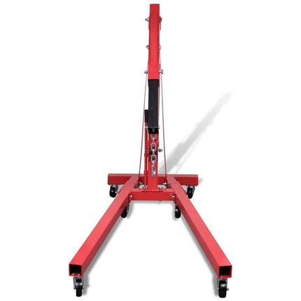 Gru Idraulica Pieghevole per Officina 2 Ton 88,2 kg