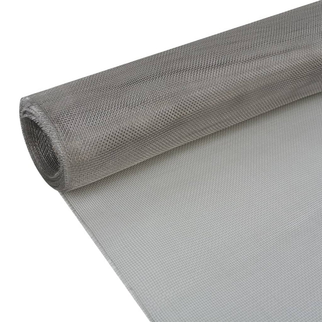 Recinzione in Rete in Acciaio Inossidabile 150x500 cm Argento