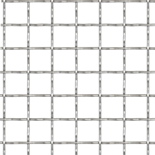 Recinzione in Rete Modulare in Acciaio Inox 50x50cm 21x21x2,5mm