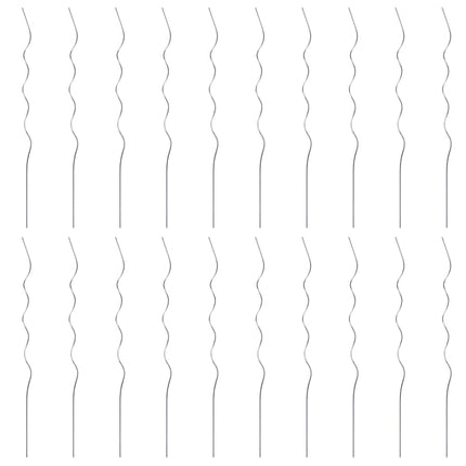 20 pz Supporti a Spirale per Piante 110 cm in Acciaio Zincato