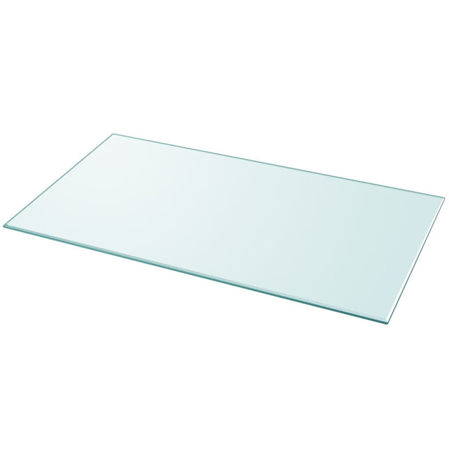 Piano Tavolo Vetro Temperato Rettangolare 1200x650 mm