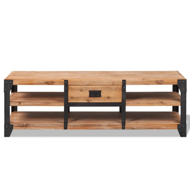 Supporto TV in Legno Massello di Acacia 140x40x45 cm