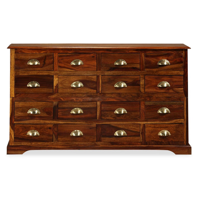 Cassettiera 120x30x75 cm in Legno Massello di Sheesham
