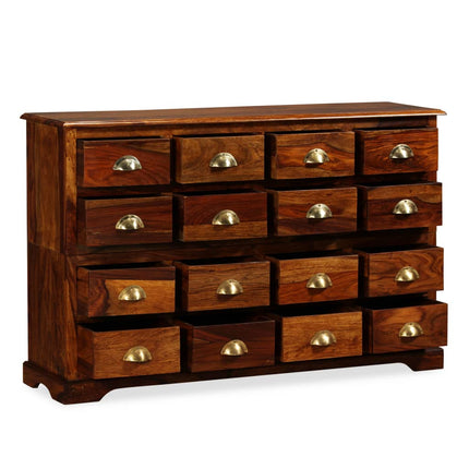 Cassettiera 120x30x75 cm in Legno Massello di Sheesham