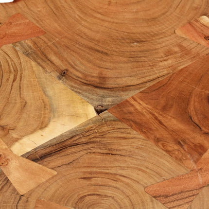 Tavolo a Tronco Legno Massello di Acacia 90x60x110 cm