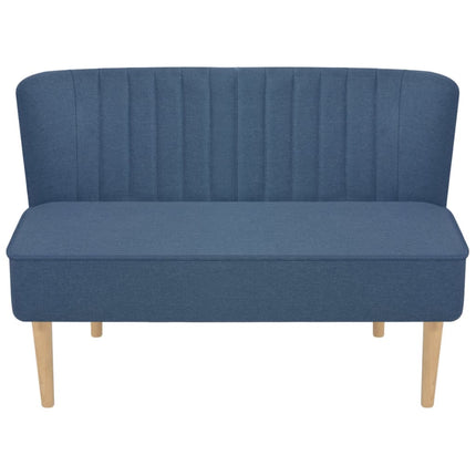 Divano in Tessuto 117x55,5x77 cm Blu