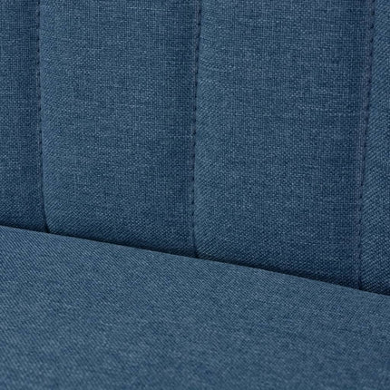Divano in Tessuto 117x55,5x77 cm Blu